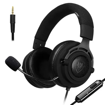 

HyperFabric Gaming Headset, Detachable Microphone Volume Control, Breathable Earcups, for PS4, Mac, PC, Comput