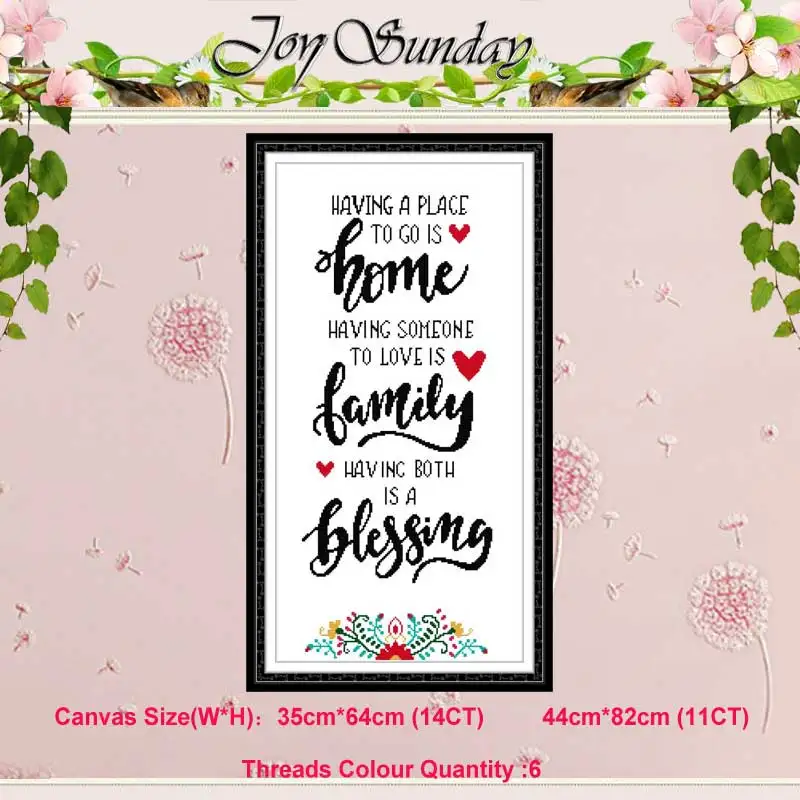 

Happy family letter heart counted 11CT 14CT Cross Stitch Set DIY DMC Chinese Cross-stitch Kit Embroidery Needlework Home Decor