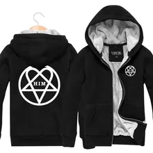 Neue 2017 Hip Hop-männer Kapuzenpullis Und Sweatshirts Gedruckt Seine Infernal Majesty Hoody Männer Strickjacke Plus Samt Verdickung Jacke Mantel