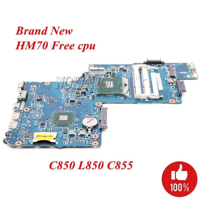 Материнская плата NOKOTION для ноутбука Toshiba Satellite C850 L850 HM70 HD4000 DDR3 материнская H000050950