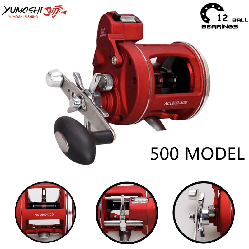 

Centrifugal brake system 12BB 5.2:1 Fishing Reels multiplier reelsFishing Reel Feeder (50)