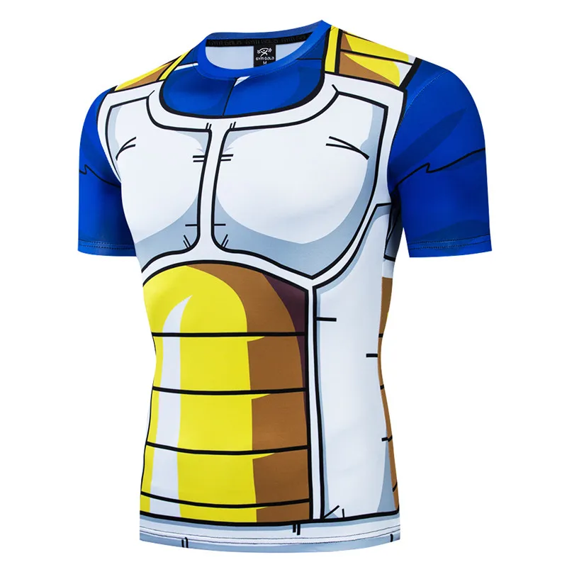 

2019 New Dragon Ball Z T-Shirts 3D Print Dragon Ball Tshirt Men Compression Shirt Cosplay Costume Fitness Bodybuilding Tops