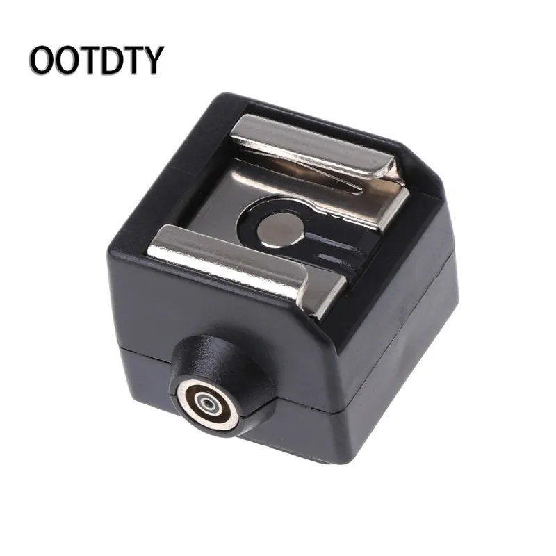 

OOTDTY Camera Tripod SC-2 Hot Shoe Adapter Converter PC Sync Socket For Canon