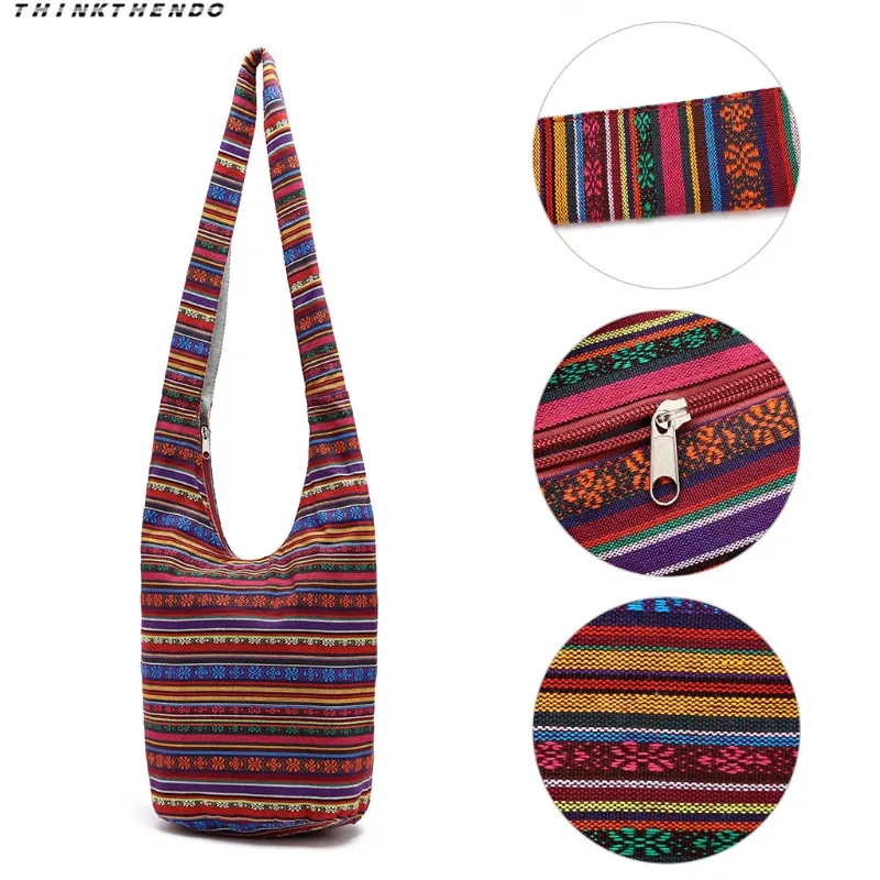 THINKTHENDO Модные женские хиппи сумки на плечо бахрома большой емкости кошельки Этническая сумка дорожная сумка новая многофункциональная