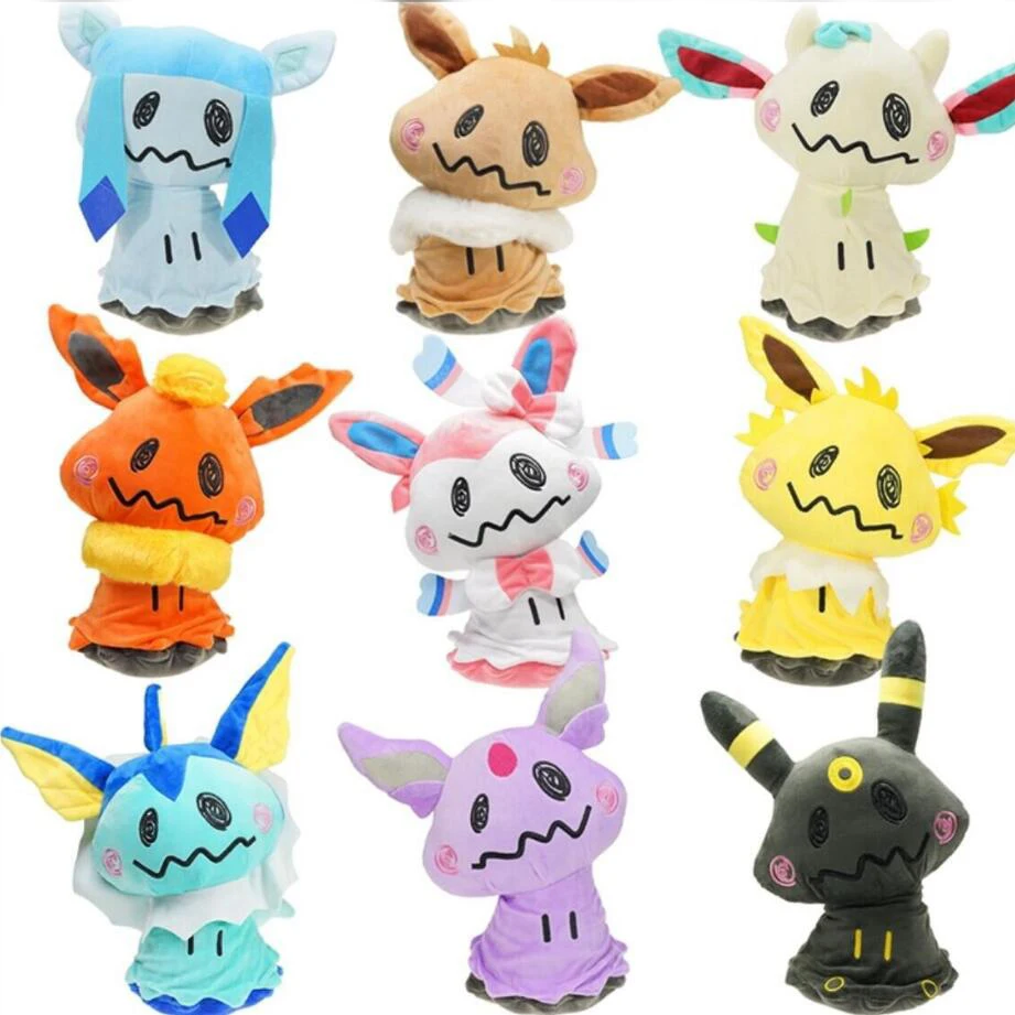 Милые Evee семья cos Mimikyu плюшевые игрушки Umbreo Sylveon Vaporeon кукла для детей подарок коготь машина кукла установка украшают