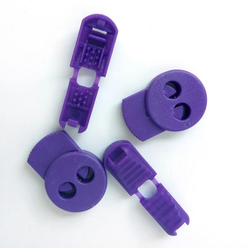 JUP1-50 Sets Purple Magnetic Elastic Shoes Buckles Decorative Buckles Child Adult Closures No-tie Shoelaces Never Tie Lace Again