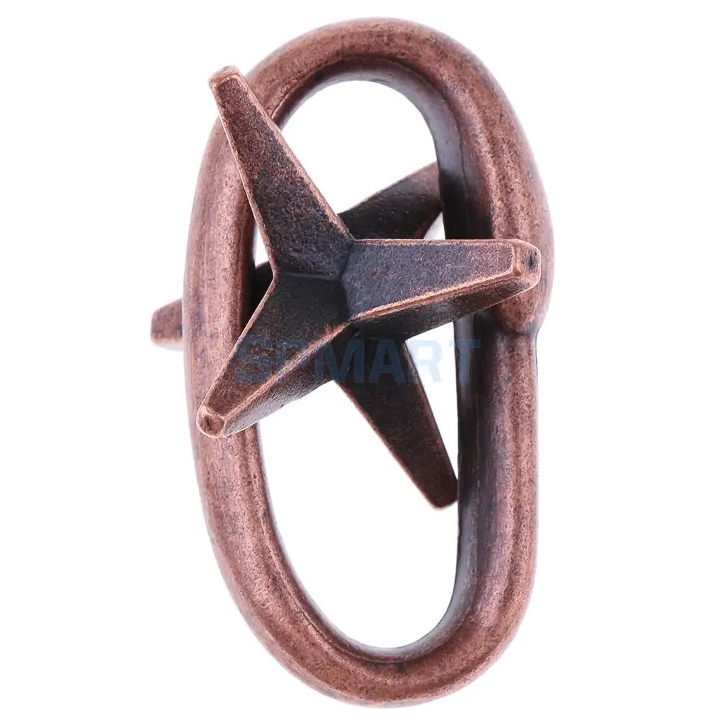 MagiDeal Star Ring Puzzle Classic Metal Brain Teaser IQ EQ Test Classic Toys for Children Adult Youth Novelty Birthday Gift