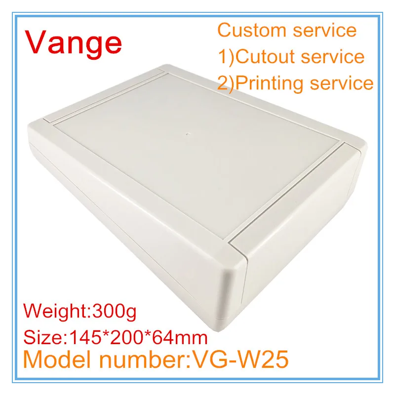 

1pcs/lot extruded molding junction box IP54 wall-mounted ABS plastic enclosure case for electrical equipment 145*200*64mm