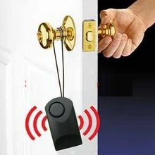 Портативный дверной датчик сигнализация дверная сигнализация для дверной ручки дверная ручка сенсорная сигнализация 120 дБ Противоугонная пугающая дверь безопасность отель сирена