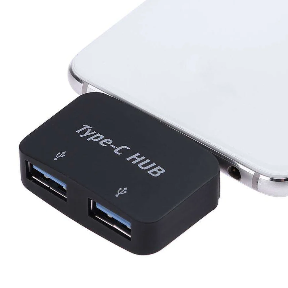 2 порта USB 3 0 концентратор OTG сплиттер адаптер type C к USB3.0 5 Гбит/с высокая скорость
