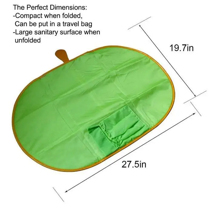 Водонепроницаемый Портативная сумка для подгузников пеленания младенца коврик для смены подгузника путешествия пеленания клатч