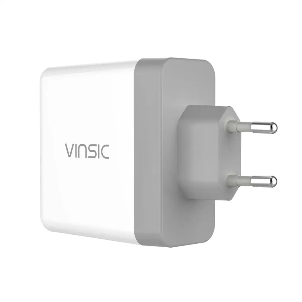 Vinsic Quick Charge 3,0 двойное настенное зарядное устройство USB QC3.0 мини зарядное устройство адаптер для iPhone samsung S9 Xiaomi Mi8 EU/US вилка - Тип штекера: EU Plug