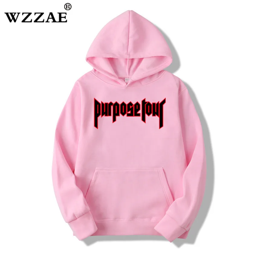 2018 New Arrive Justin Bieber Hip Hop Skateboard Men Hoodie Justin Bieber Purpose Tour Trasher Men Hoodies & Sweatshirts XXXL