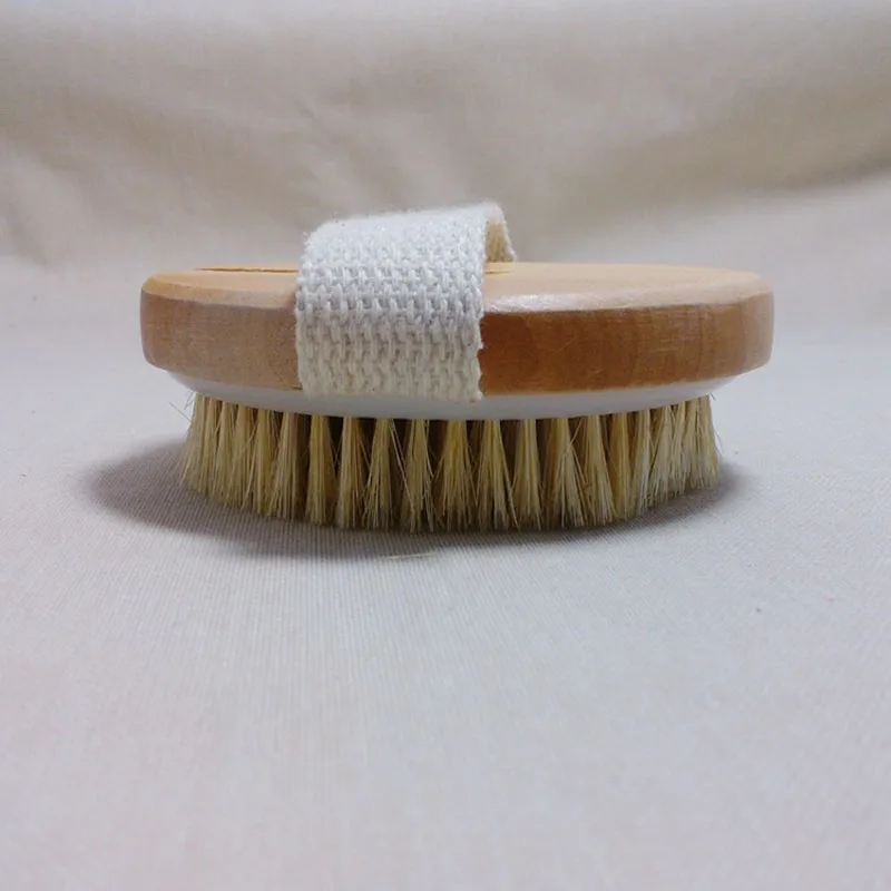 100pcs Round Bath Brush Natural Bristle Bathroom Scrubber Cleaning