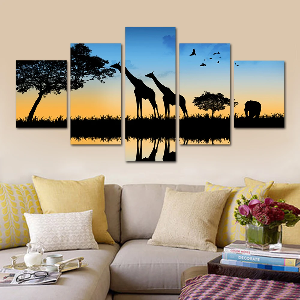 

Canvas Painting Art Giraffe Living Room Decoration Posters And Prints Animal Wall Pictures For Bedroom Wall Art Picture
