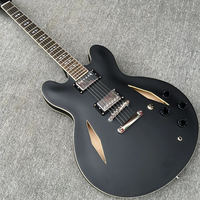 Newest Jazz Electric Guitar 335, Dave Grohl signature, Matt Black Color