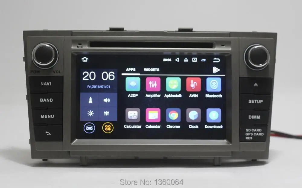 Clearance Nedehe 2G RAM Quad core Android 7.1 Car DVD For Toyota Avensis 2009 2010 2011 2012 2013 car radio head unit gps navigation wifi 10