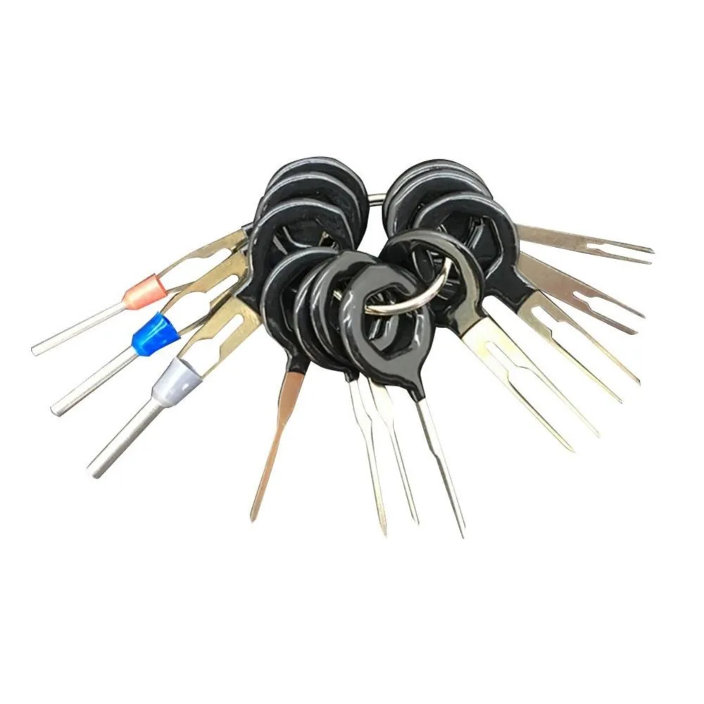 

11Pcs/Set Terminal Removal Tools Car Electrical Wiring Crimp Connector Pin Extractor Kit Car Plug Repair Back Needle Puller Tool