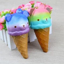 Zhenwei мягкие игрушки медленно поднимающиеся Icecream медведь Jumbo мягкими сжимающимися игрушками мягки без звука украшения детского сада