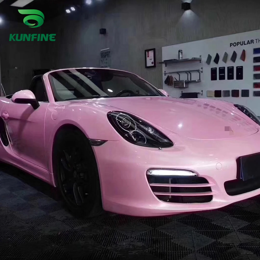 Car Vinyl film Body Sticker Car sticker Macaron cherry pink (1)