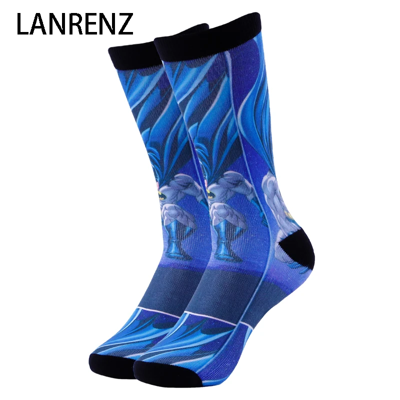 

2019 NEW Cartoon Batman Print Men and women fashion Funny socks 3d printed socks 200 knitting oil painting compression socks