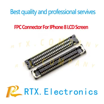 

30pcs/lot For IPhone 8 4.7" LCD Digitizer Screen Touch & Display FPC Connector Port on Motherboard Logicborad Repair Replacement