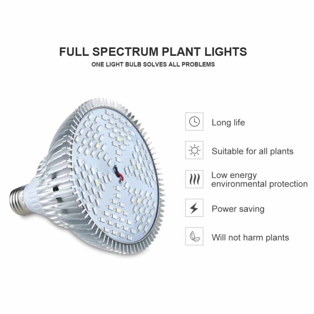 Полный спектр E27 светодиодный растет ламп 5730 40 78 светодиодный S диода Фито лампы 85-265 В ампулы светодиодный e27 светать fitolampy для растений