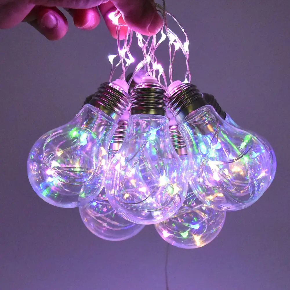 

Patio Lights 2.5M 10LED Globe Bulb String Lights Warm White Bulbs for Christmas Party Decorative Outdoor Backyard Garden Garland
