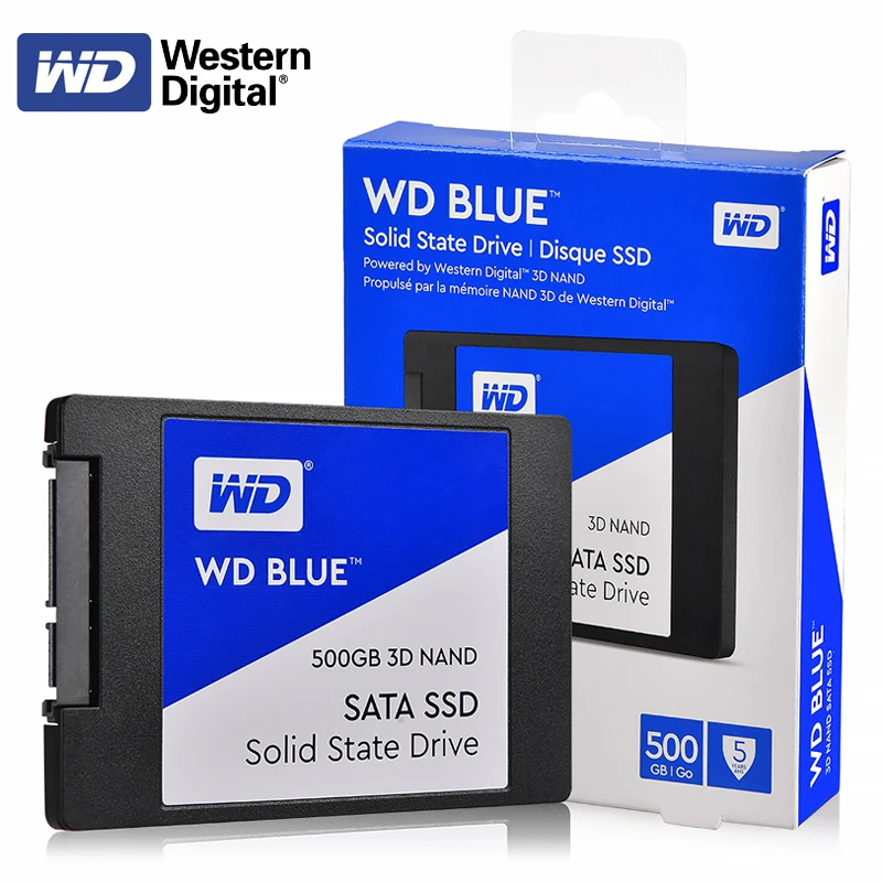 Оригинальный WD Blue 3D NAND SSD 250 ГБ 500 1 ТБ SATA III Внутренние твердотельные накопители