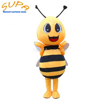 

Free air shipping walkable adult animal yellow bee mascot costume custom EVA cartoon performance costume for events