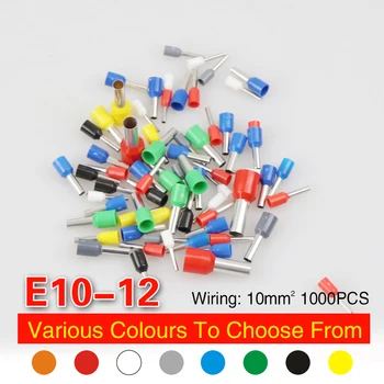 

1000PCS E10-12 Wire Connector Crimp Conector Terminator Connector Eletrico Terminais Tubular Terminale Cable Terminales Set