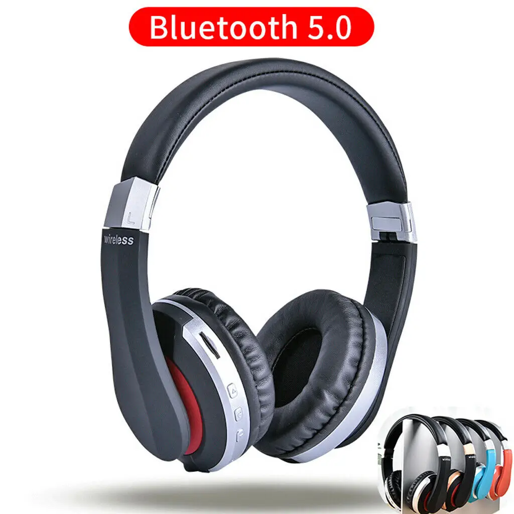 

Bluetooth Wireless Headphones Earphones Headset Stereo Noise Cancelling With Over Ear With Microphone Foldable Bluetooth Headset