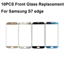 10 шт 5," AAAA Переднее стекло объектив Ремонт внешнего стекла Замена для samsung Galaxy S7Edge S7 Edge G935 SM-G935F