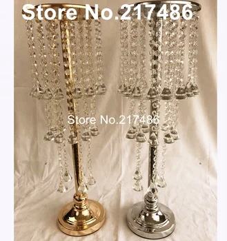 

tall crystal acrylic wedding centerpiece/crystal wedding centerpiec/acryli flower stand/wedding pillar table decoration sunmo72