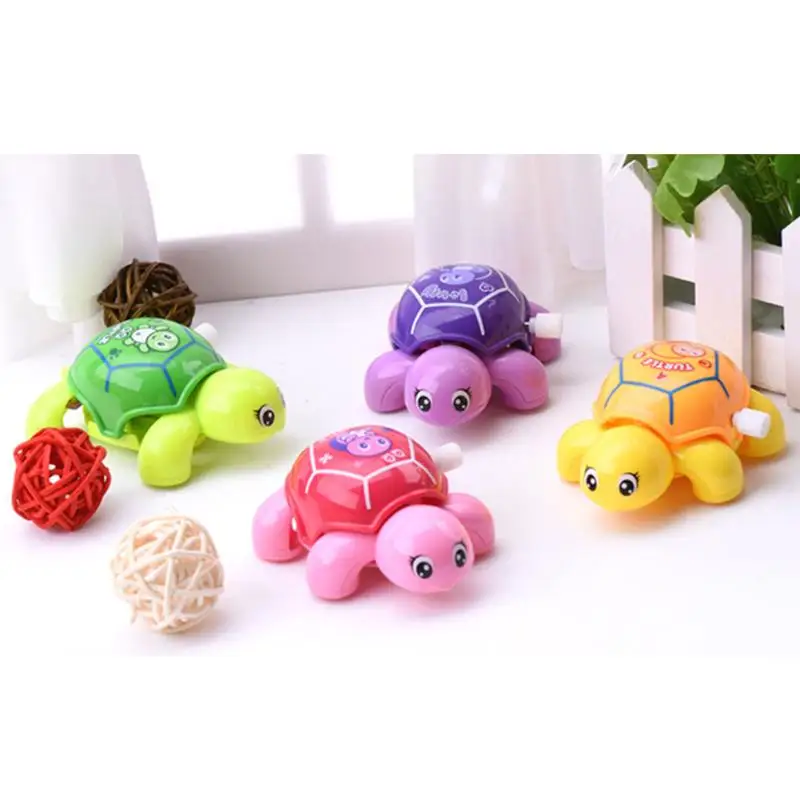 Мультяшные животные детские заводные плавательные черепахи заводные на цепочке для купания маленькие черепахи Классические игрушки