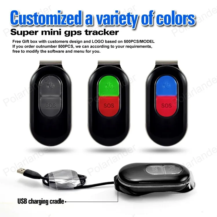 LK106 Black Waterproof Built in lithium ion 967 Mini Real time GPS Tracker SOS Alarm for