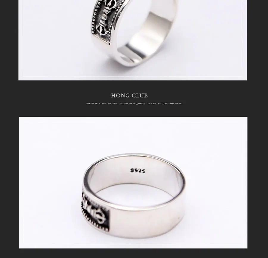Мантра 925 пробы Серебряное кольцо для мужчин ювелирные изделия обручальное кольцо для женщин подарок ювелирные украшения R19