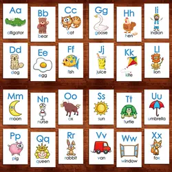 26 ABC письмо раннего образования алфавит, английский язык Learing флеш-карта, обучающие игрушки для детей английскому языку текстовая карта