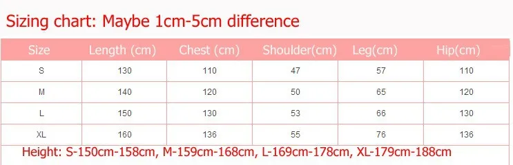 onesie sizing chart