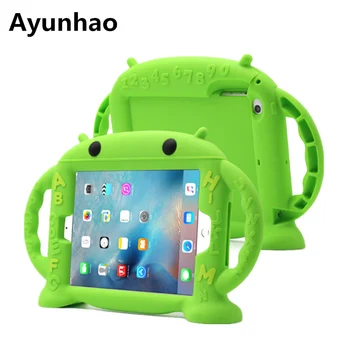 

New Arrival Silicone protective case for iPad air 2 Kids Soft Cover for iPad air for 9.7" ipad with Shockproof stand and holder