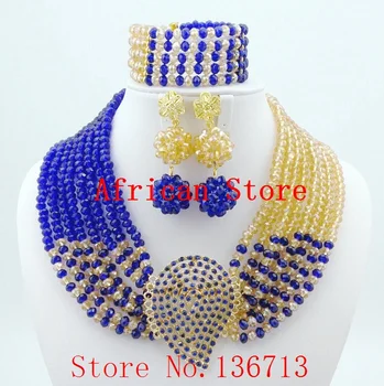 

Hot 2019 Red Nigerian Wedding African Beads Jewelry Set Dubai Set Bridal Jewelry Neckalce Sets Free Shipping SY804-1