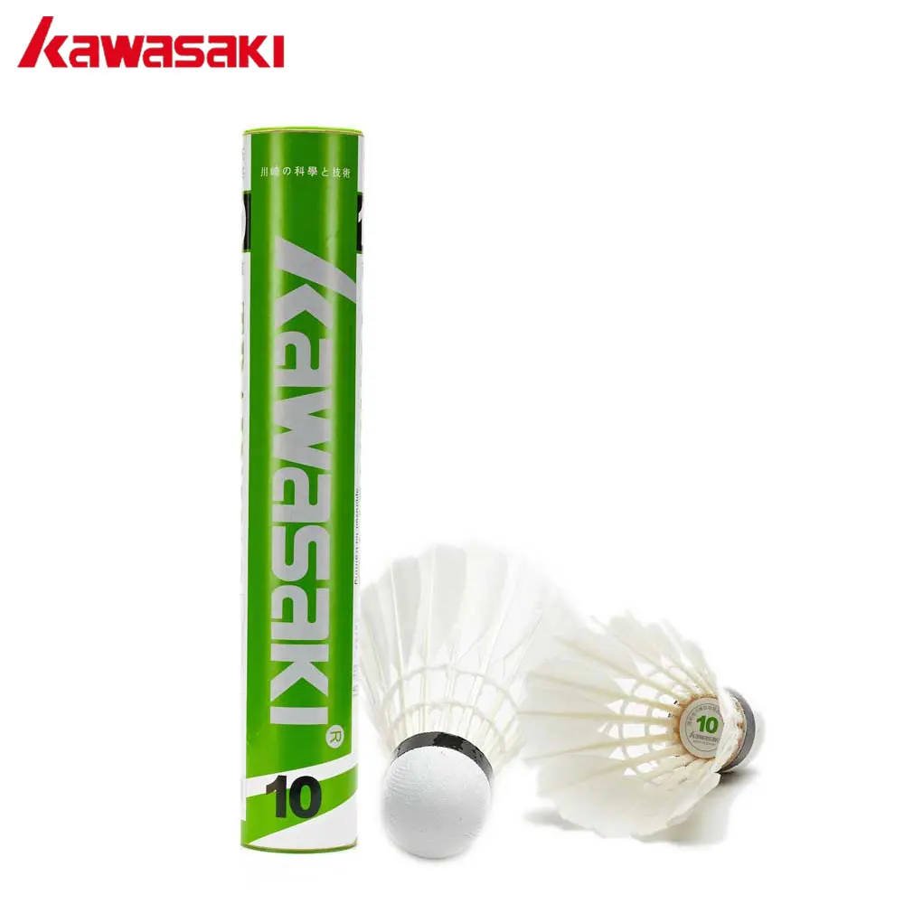 12Pcs /lot Kawasaki Shuttlecock Badminton Duck Feather Ball Speed 76 77