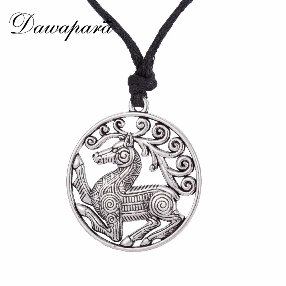 Dawapara Odin's Steed Viking ювелирные изделия стимпанк кулон скандинавский