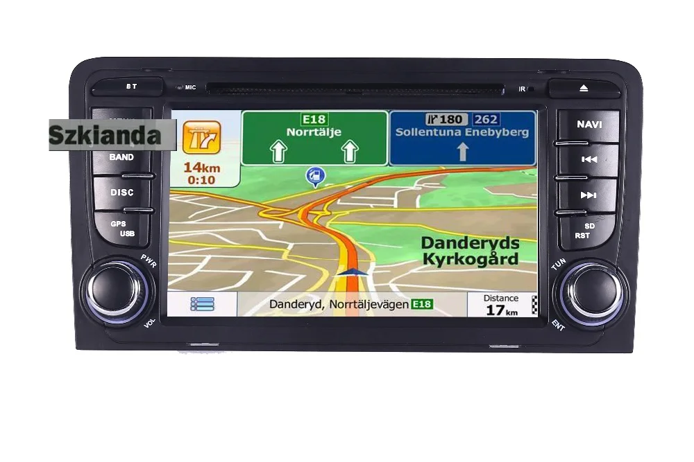 Top 7 inch 2 din Android 8.0 Car DVD Player For Audi A3 android 8.0  GPS Navigation 2002-2011 With Canbus Wifi 4G Radio Free Map DVR 1