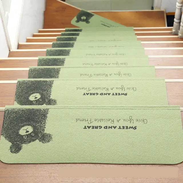 Home Decor 5pcs Carpets Luminous Visual Stair Pads Antislip Noise ...