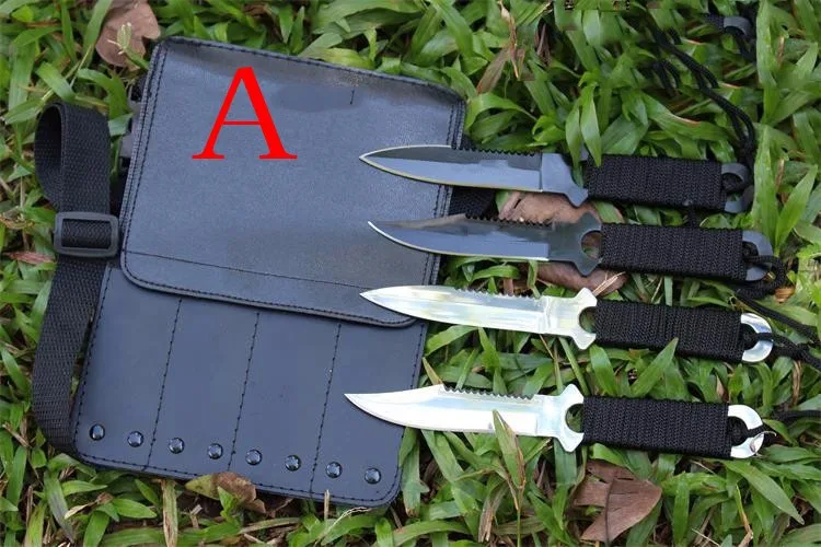 4 шт./лот, тактический нож из нержавеющей стали с фиксированным лезвием, походный охотничий нож для дайвинга, Походный нож для выживания, Navajas Coltelli