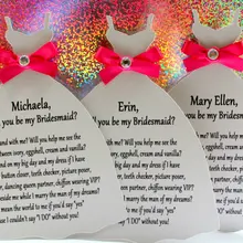 Пользовательские diamond название вы будете моей невесты подружки невесты с цветочным узором для девочек свадебное платье приглашения предложение карты партия выступает