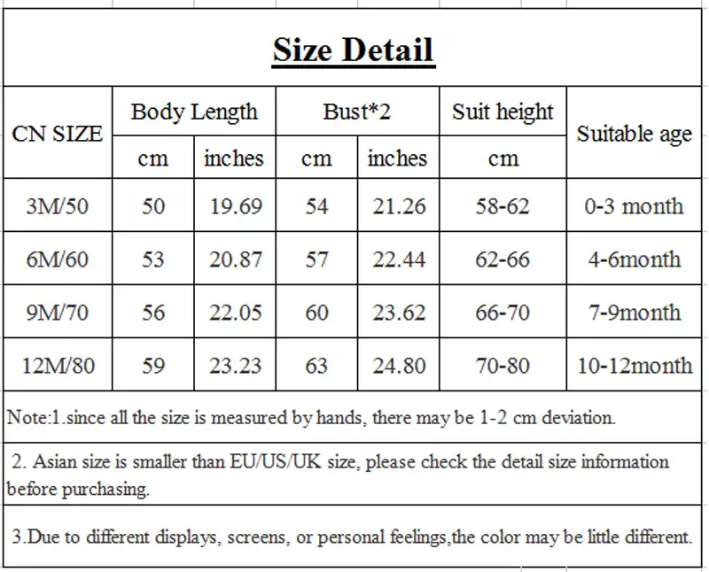 us baby clothes sizes