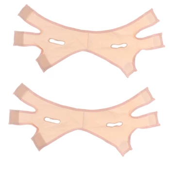 

2 Pieces Beauty VFace Chin Cheek Lift Slimming Mask Thin Belt Strap Band Massage Relaxation