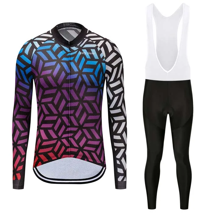 jersey and pants Мужская зимняя теплая одежда для велоспорта теплый флисовый Трикотажный костюм для триатлона комплект mtb Одежда для дорожного велосипеда Униформа велосипедная одежда спортивный костюм - Цвет: jersey and pants